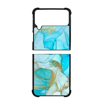 Ocean Blue Gold marvanyos marvany mintas Samsung Galaxy Z Flip 3 5G tok