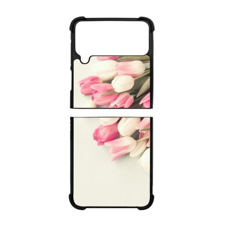 virágos tulipános tavaszi Samsung Galaxy Z Flip 4 5G tok