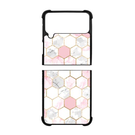 Geometric Rose Gold marvanyos marvany mintas Samsung Galaxy Z Flip 4 5G tok