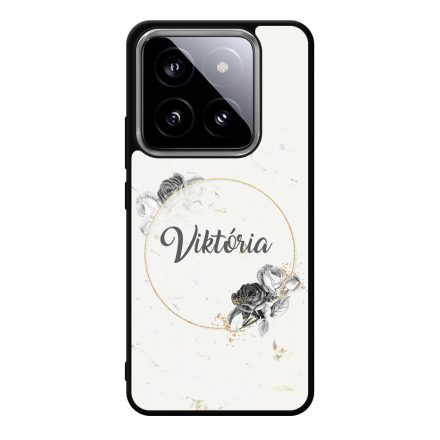 marble marvany mintas Rozsa viragos Xiaomi Mi 14 Ultra tok