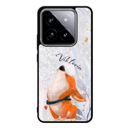 Cuki corgi kutyus - Téli mintás Xiaomi Mi 14 Ultra tok