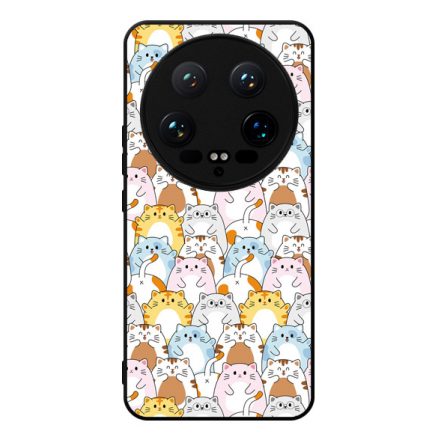 Tündéri Kawaii cica mintás Xiaomi Mi 14 Ultra tok