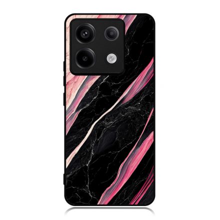 Luxury fekete-pink márvány mintás Xiaomi tok