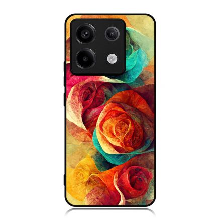 Absztrakt színes rózsák Art Xiaomi tok