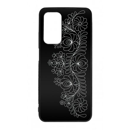 Elegant Matyó - Black magyar mintás hungarian folk Xiaomi Mi 10T 5G / Mi 10T Pro 5G tok