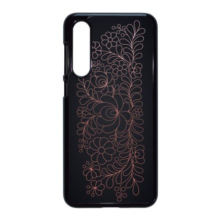 Elegáns Matyó - Rosegold magyar mintás hungarian folk Xiaomi Mi 9 SE tok