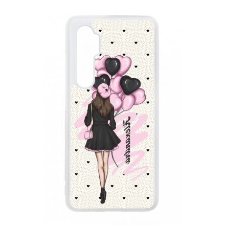 Kérd a Neveddel - Ballon Girl - Pink szerelem valentin napi Xiaomi Mi Note 10 Lite tok