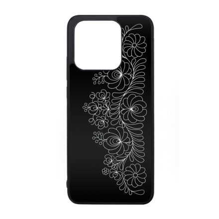 Elegant Matyó - Black magyar mintás hungarian folk Xiaomi Redmi 10C 4G tok