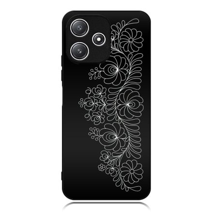 Elegant Matyó - Black magyar mintás hungarian folk Xiaomi Redmi 12 5G tok