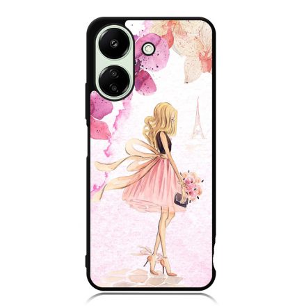 virágos fashion menyasszony párizs paris eiffel torony tavaszi Xiaomi Redmi 13C 4G tok