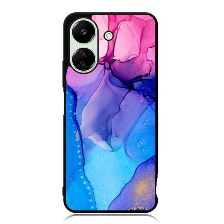 Blue Pink Gradient Ink kek rozsaszin marvanyos Xiaomi Redmi 13C 4G tok