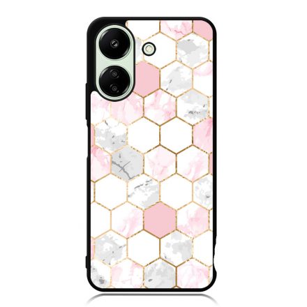 Geometric Rose Gold marvanyos marvany mintas Xiaomi Redmi 13C 4G tok