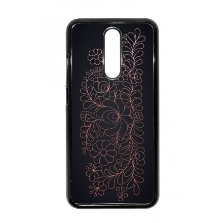 Elegáns Matyó - Rosegold magyar mintás hungarian folk Xiaomi Redmi 8 tok