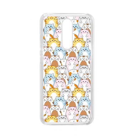 Tündéri Kawaii cica mintás Xiaomi Redmi 8 tok