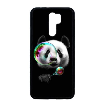 panda pandás Xiaomi Redmi 9 fekete tok