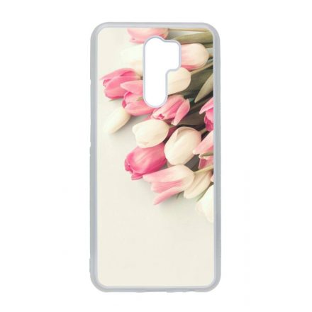 virágos tulipános tavaszi Xiaomi Redmi 9 átlátszó tok