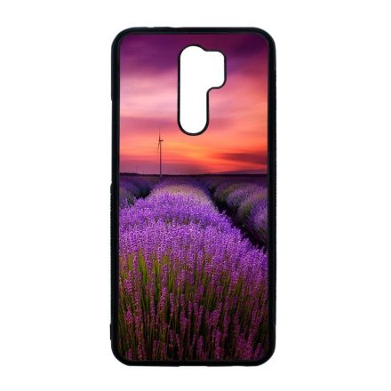 levendula levendulás levander lavender provence Xiaomi Redmi 9 fekete tok