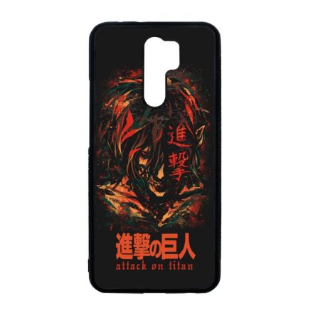 Attack on Titan AOT Eren Xiaomi Redmi 9 fekete tok