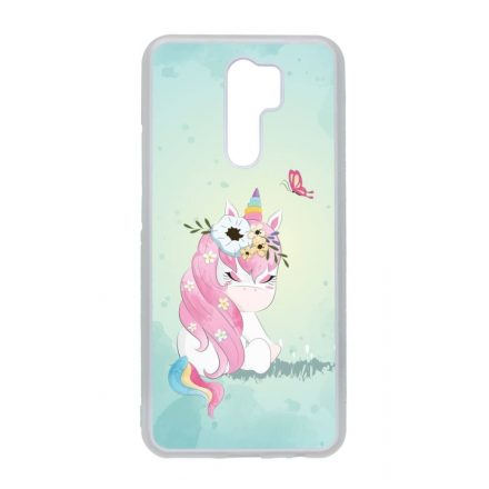 Édes unikornis és a Pillangó unicorn egyszarvú Xiaomi Redmi 9 átlátszó tok