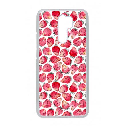 Strawberry BOOM - Eper mintás Xiaomi Redmi 9 tok