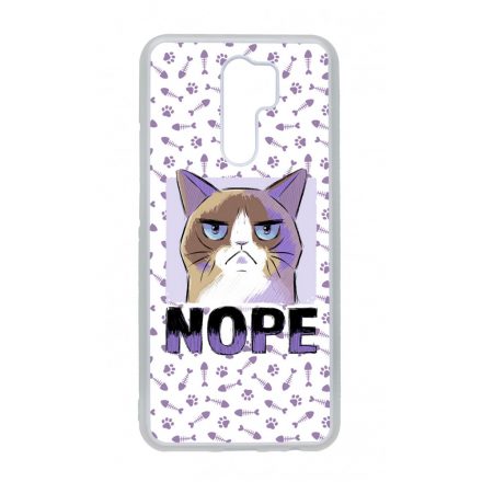 NOPE Cat Antisocial Antiszocialis Meno Trendi Xiaomi Redmi 9 tok