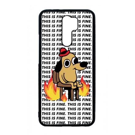 This is fine DOG kutyas meme Xiaomi Redmi 9 tok