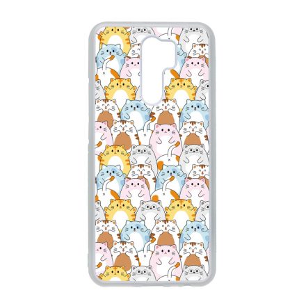 Tündéri Kawaii cica mintás Xiaomi Redmi 9 tok