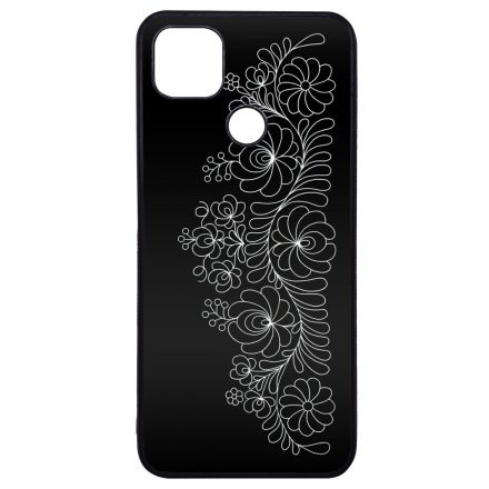 Elegant Matyó - Black magyar mintás hungarian folk Xiaomi Redmi 9C tok