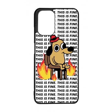 This is fine DOG kutyas meme Xiaomi Redmi Note 10 tok