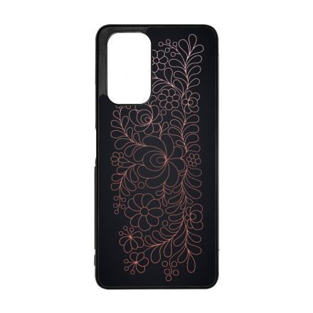 Elegáns Matyó - Rosegold magyar mintás hungarian folk Xiaomi Redmi Note 12 5G tok