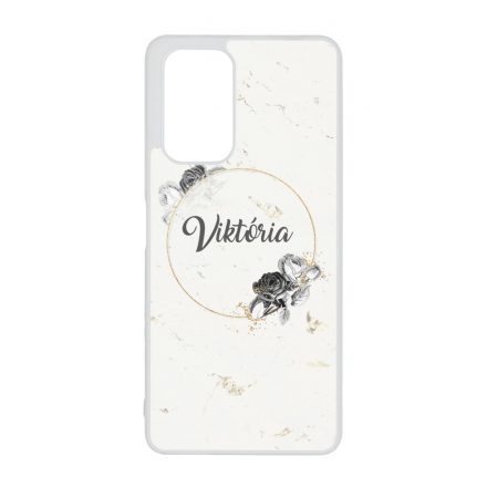 marble marvany mintas Rozsa viragos Xiaomi Redmi Note 12 5G tok