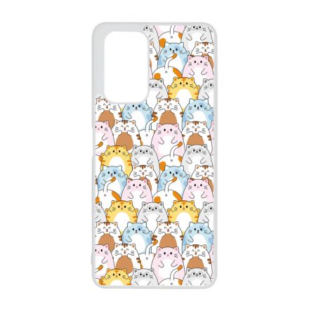 Tündéri Kawaii cica mintás Xiaomi Redmi Note 12 5G tok