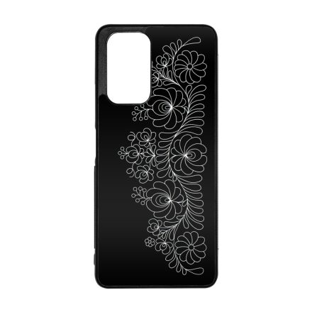 Elegant Matyó - Black magyar mintás hungarian folk Xiaomi Redmi Note 12 Pro Plus tok