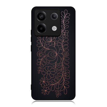 Elegáns Matyó - Rosegold magyar mintás hungarian folk Xiaomi Redmi Note 13 5G tok