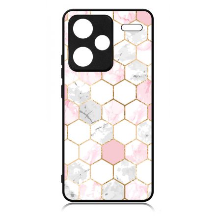 Geometric Rose Gold marvanyos marvany mintas Xiaomi Redmi Note 13 Pro Plus 5G tok