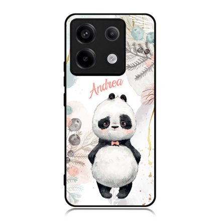 Édes kis Panda - Téli mintás Xiaomi Redmi Note 13 Pro 5G tok