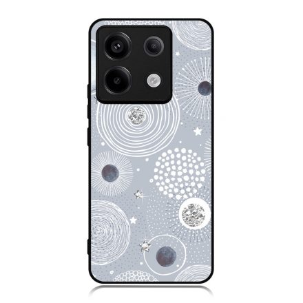 Gyönyörűséges Ezüstös téli mintás Xiaomi Redmi Note 13 Pro 5G tok