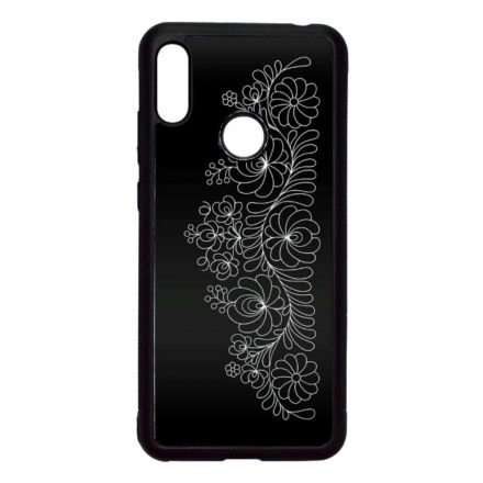 Elegant Matyó - Black magyar mintás hungarian folk Xiaomi Redmi Note 7 fekete tok