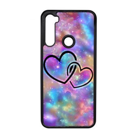 szerelem szerelmes szíves szivecskés hipster Xiaomi Redmi Note 8T fekete tok