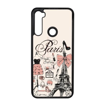 paris párizs eiffel torony tornyos Xiaomi Redmi Note 8T fekete tok