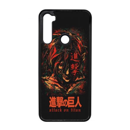 Attack on Titan AOT Eren Xiaomi Redmi Note 8T fekete tok