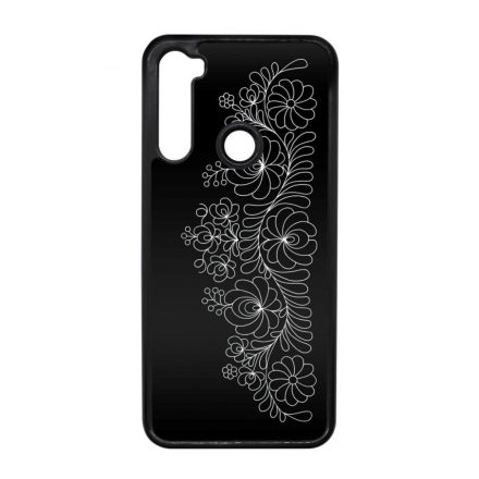 Elegant Matyó - Black magyar mintás hungarian folk Xiaomi Redmi Note 8T fekete tok