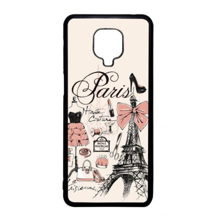 paris párizs eiffel torony tornyos Xiaomi Redmi Note 9 Pro fekete tok