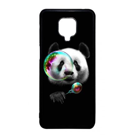 panda pandás Xiaomi Redmi Note 9 Pro fekete tok