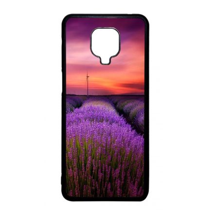 levendula levendulás levander lavender provence Xiaomi Redmi Note 9 Pro fekete tok