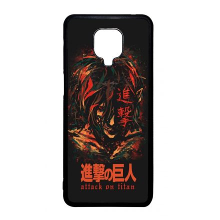 Attack on Titan AOT Eren Xiaomi Redmi Note 9 Pro fekete tok