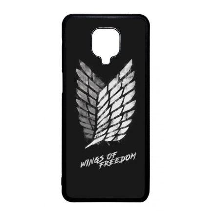 Wings of freedom Attack on titan aot Xiaomi Redmi Note 9 Pro fekete tok