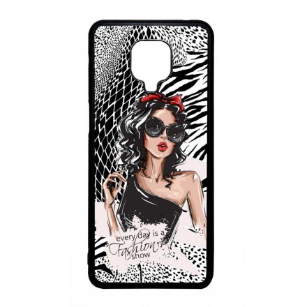 Fashion Show Girl Wild Beauty Animal Fashion Csajos Allat mintas Xiaomi Redmi Note 9 Pro tok