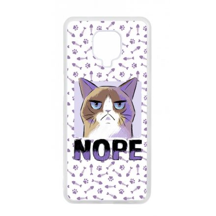 NOPE Cat Antisocial Antiszocialis Meno Trendi Xiaomi Redmi Note 9 Pro tok