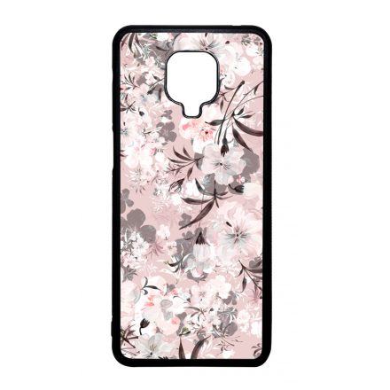 Puderpink tavaszi viragos Xiaomi Redmi Note 9 Pro tok